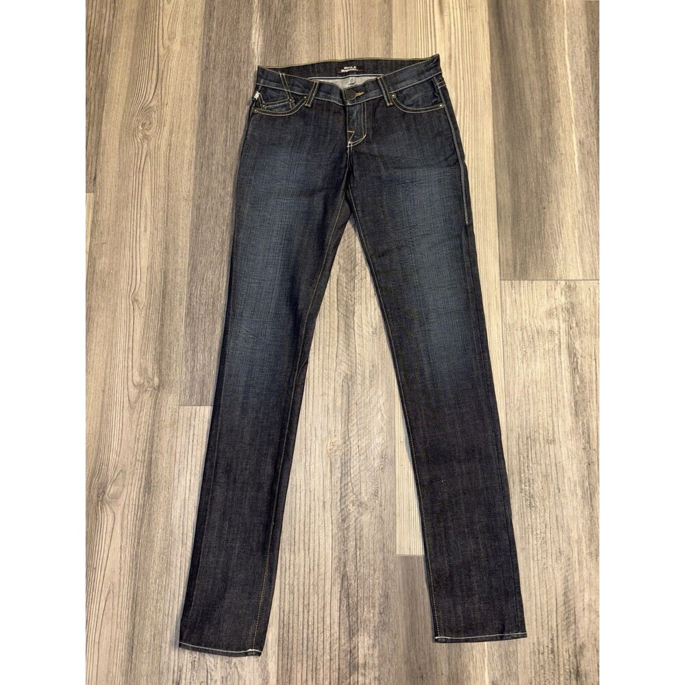 Y2K Rock & Republic Skinny Jeans Womens 25 Blue Maxim Med Wash Cut#001494